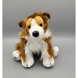 Ganz Webkinz Collie Dog Plush 8" Stuffed Animal HM149 NO CODE